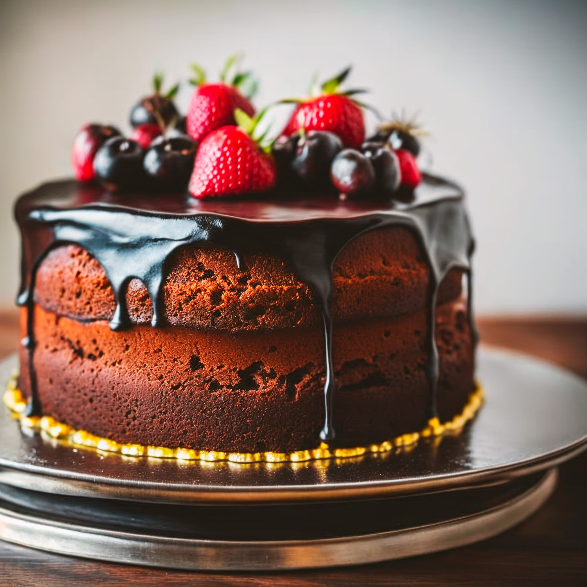 00016-2454967524-classicnegative, (low angle_1.1) close up macro photography of (black forest cake_1.2), simple bokeh background, 200mm 1
